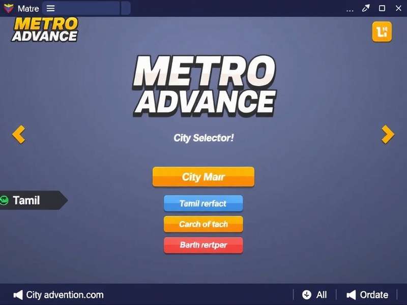 Metro Advance City Selection Screen